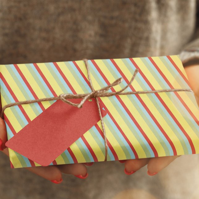 Papel De Seda Fitas Simples Coloridas (Whimsical colorful striped tissue paper. )