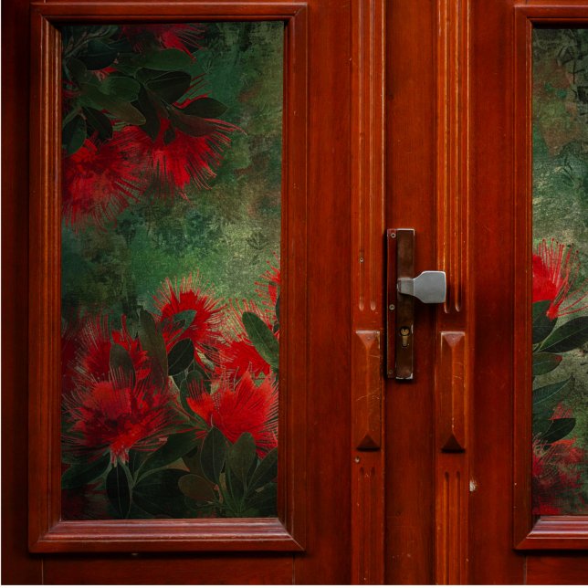 Papel De Seda Flame Flowers na Decoupage Verde (Criador carregado)