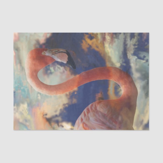 Papel De Seda Flamingo Breeze Decoupage (Frente )