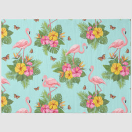 Papel De Seda Flamingo e Borboletas 3