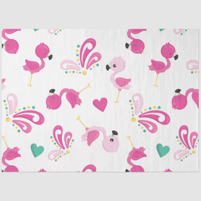 Papel De Seda Flamingo Fun Design 2 (Frente )