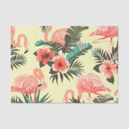 Papel De Seda Flamingo Pattern