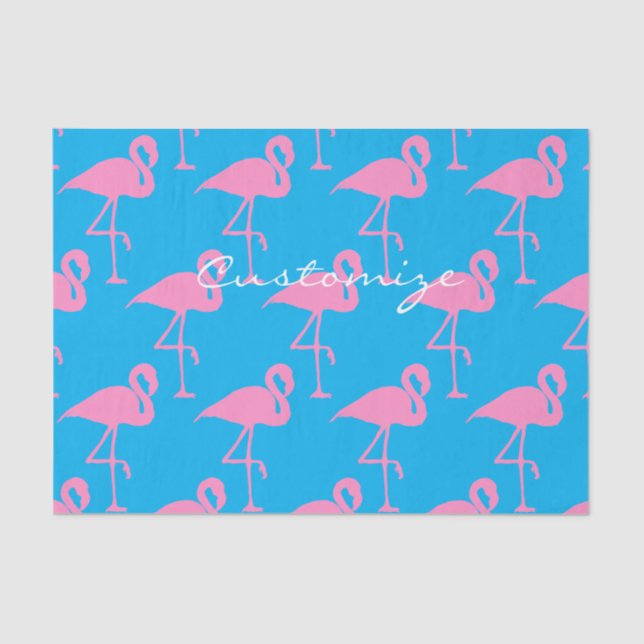 Papel De Seda Flamingo Thunder_Cove rosa (Frente )