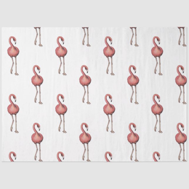 Papel De Seda Flamingo Tropical Vibes Series Design 1 (Frente )