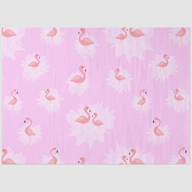 Papel De Seda Flamingo Tropical Vibes Series Design 16 (Frente )