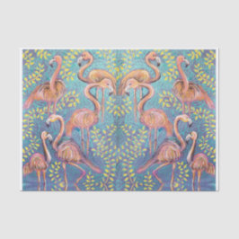 Papel De Seda flamingos cor-de-rosa
