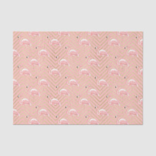 Papel De Seda Flamingos cor-de-rosa (série Design 13 rosa)