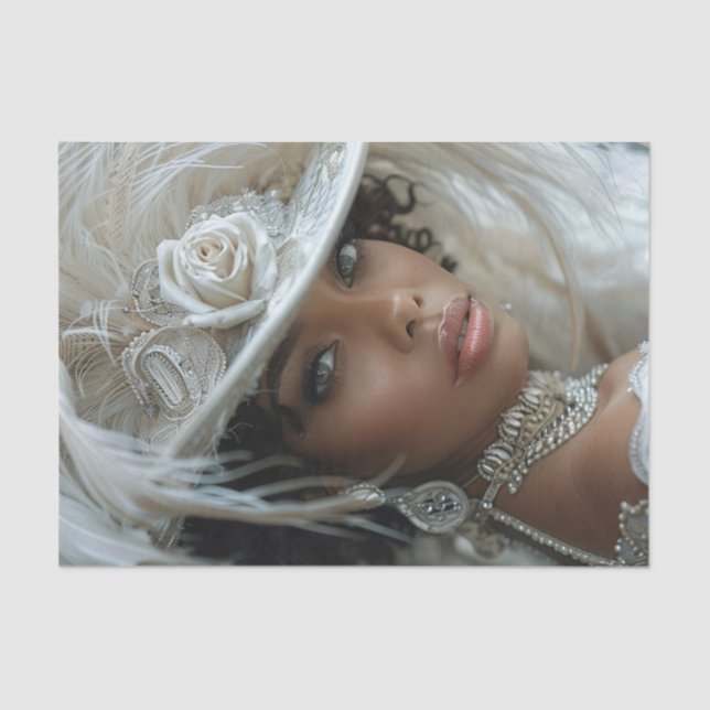 Papel De Seda Flapper Girl9 da década de 1920 (Frente )