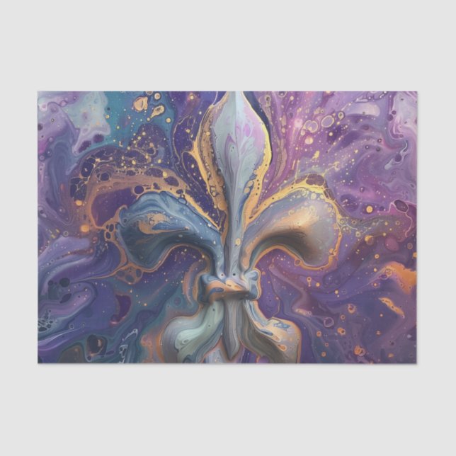 Papel De Seda Fleur De Lis Fluid Pour (Frente )