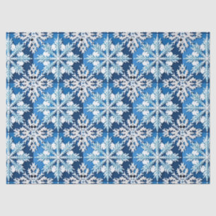 Papel De Seda Floco de Neve Azul Brilhante 🎄 Presente de Invern