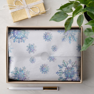 Papel De Seda Floco de Neve Brilhante