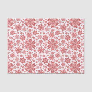 Papel De Seda Floco de Neve de Cranberry Elegante (Branco)