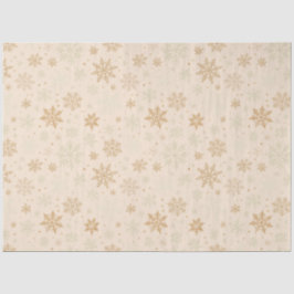 Papel De Seda Floco de neve Dourado