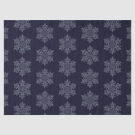Papel De Seda Floco de neve ornamentado Silver