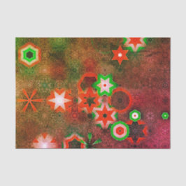 Papel De Seda Floco de neve verde-branco Mandala Starry Legal