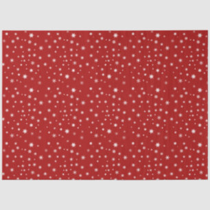 Papel De Seda Floco de neve vermelho e branco