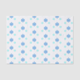 Papel De Seda Flocos de neve azuis