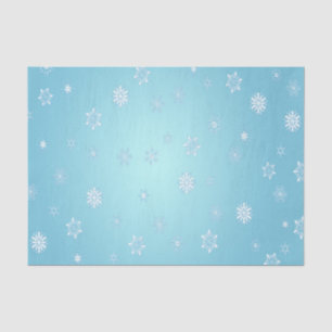 Papel De Seda Flocos de neve brancos