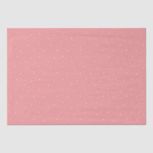 Papel De Seda Flocos de neve brancos retro padrão de Natal rosa