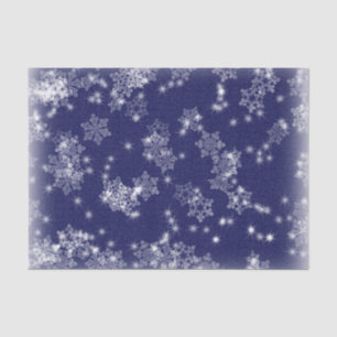 Papel De Seda Flocos de neve contra um céu nocturno