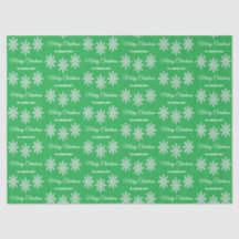 Flocos de neve de Natal branco Feliz Natal verde