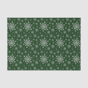 Papel De Seda Flocos de neve de Natal de Cinzas de prata giras