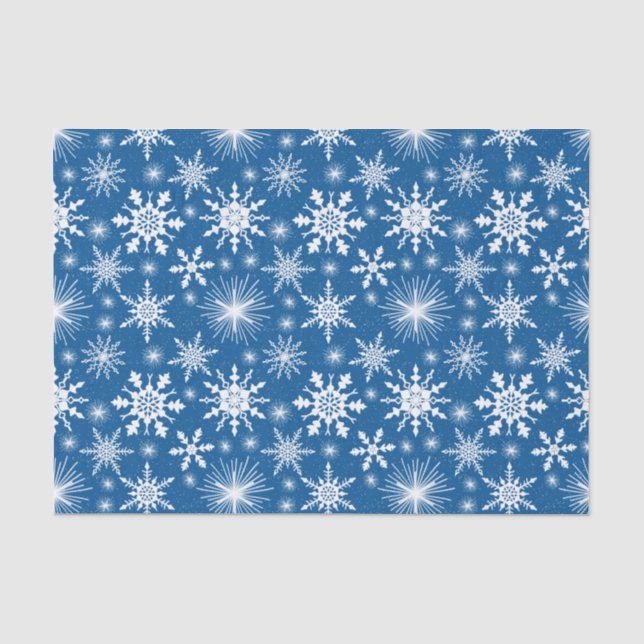 Papel De Seda Flocos De Neve E Faíscas De Natal Festivos (Frente )