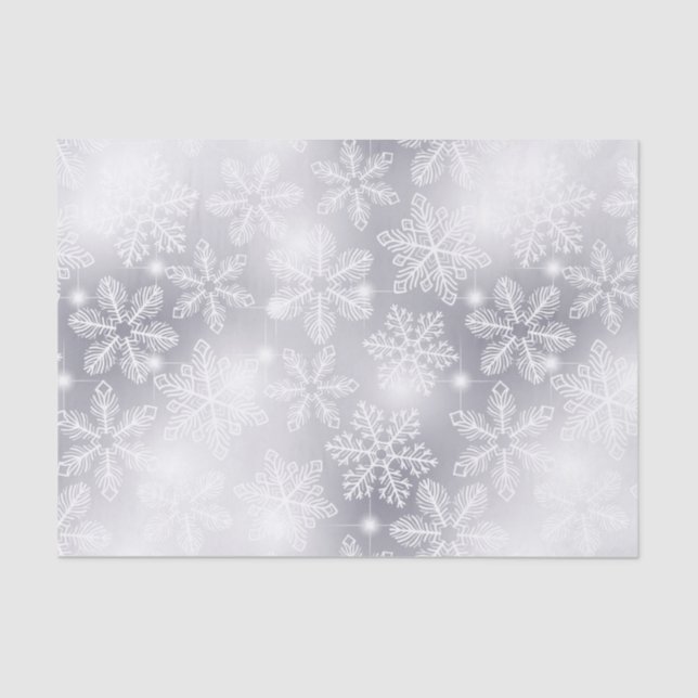 Papel De Seda Flocos de neve e luzes (Frente )