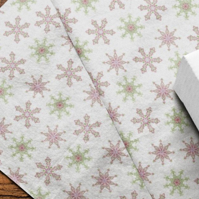 Papel De Seda Flocos de neve vermelhos e bonitos, Feriados de Na (Criador carregado)
