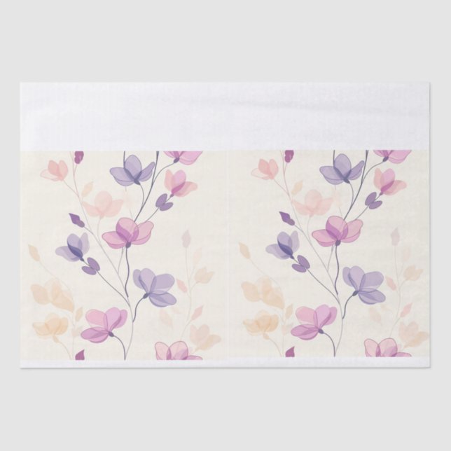 Papel De Seda Flor (Frente )