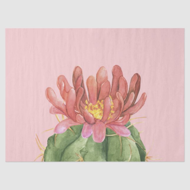 Papel De Seda Flor Adorável E Suculento (Frente )