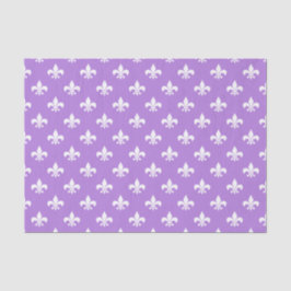 Papel De Seda Flor branco-de-lis na Lavanda Roxo