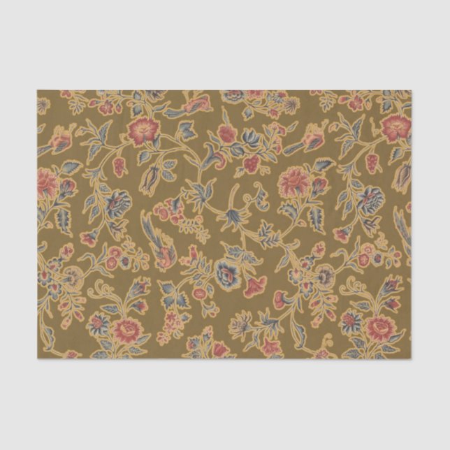 Papel De Seda Flor Clássico Chintz Bonito Soft Floral Design (Frente )