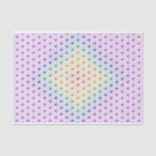 Papel De Seda Flor da Vida / Blume des Lebens - Padrão Chakra