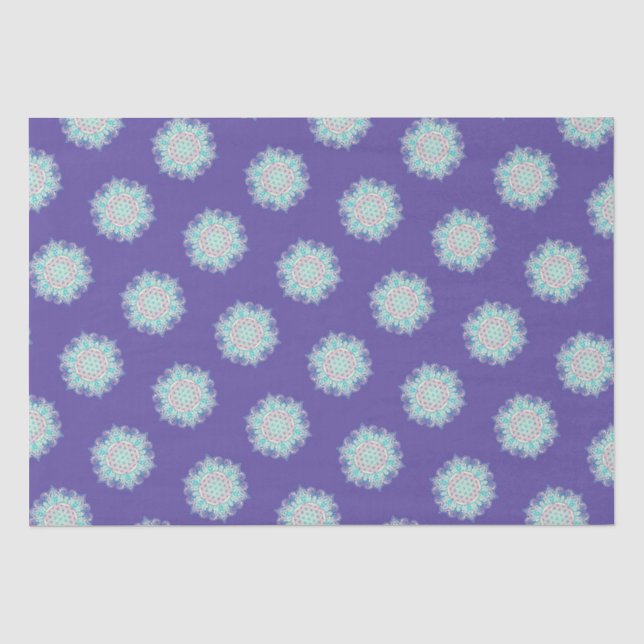 Papel De Seda Flor Da Vida - Índia Mandala 2 (Frente )