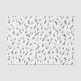 Papel de seda flor de agua y lavanda