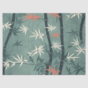 Papel De Seda Flor de Bambu Sereno Asiático (7)