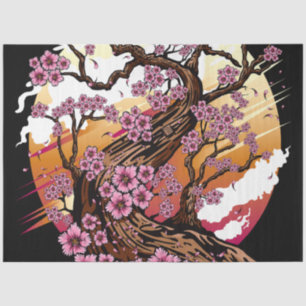 Papel De Seda Flor de Cereja Selvagem