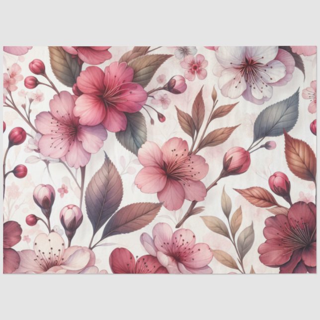 Papel De Seda Flor de Cerejeira (Frente )