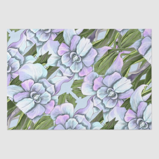 Papel De Seda Flor de esmeraldo (Frente )