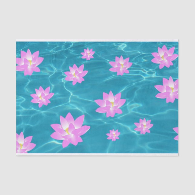 Papel De Seda Flor de Lotus (Frente )