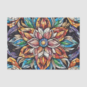 Papel De Seda Flor de Mão Abstrato único colorida