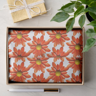 Papel De Seda Flor de Margarida Laranja - Casamento de Chuva de 