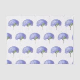 Papel De Seda Flor Floral de Hortênsia Roxo Lavanda Vintage
