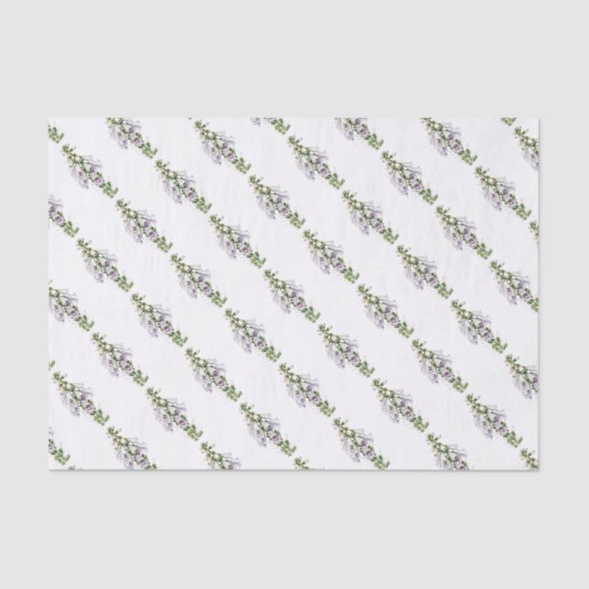 Papel De Seda Flor Foxglove (Frente )