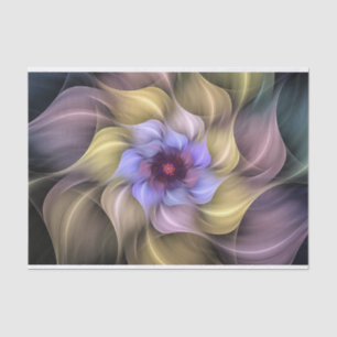 Papel De Seda Flor Fractal Estonteante