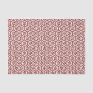 Papel De Seda Flor Kabuki Japonês - Vermelho