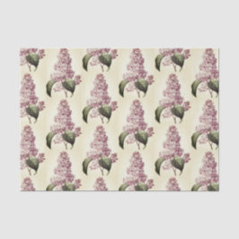 Papel De Seda Flor Lilático Púrpura Da Vintage Antiquada