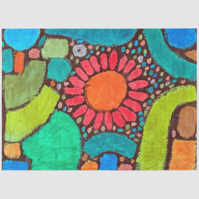 Papel De Seda Flor no Vale, Klee (Frente )