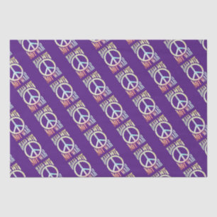 Papel De Seda Flor Power Peace - Fazer Amor Não Guerra 1